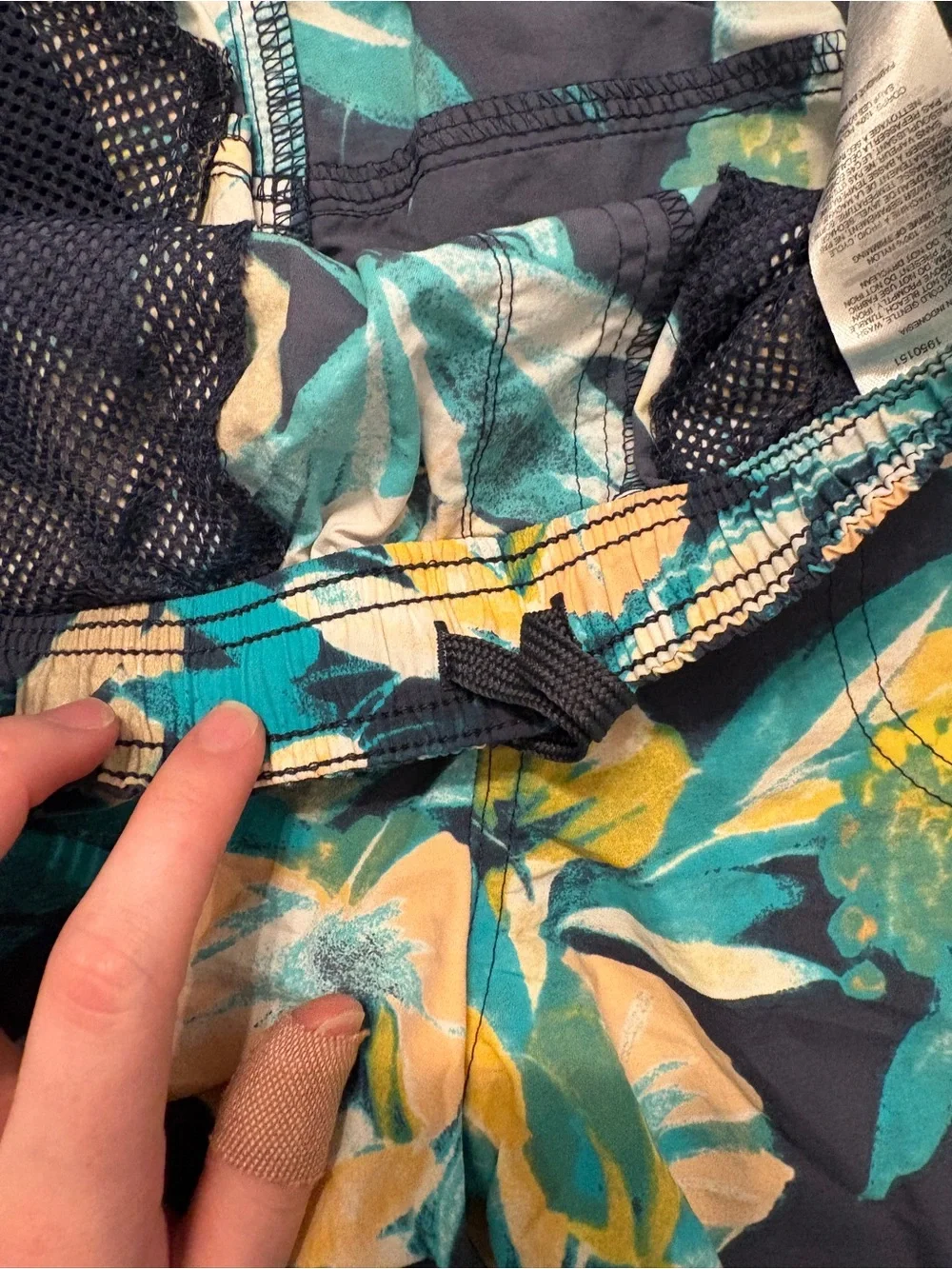 Columbia Blue/Yellow Floral Shorts - 5” inseam